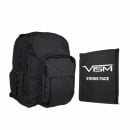 VISM Day Backpack with 10X12 Soft Ballistic Panel (Black)