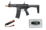 Poseidon Punisher 6" QRF w/ Aether v2 AEG Airsoft Rifle Battery & Charger Combo(Black)