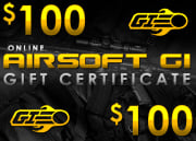Airsoft GI Gift Certificate $100 (Online Only/E-mail Delivery)