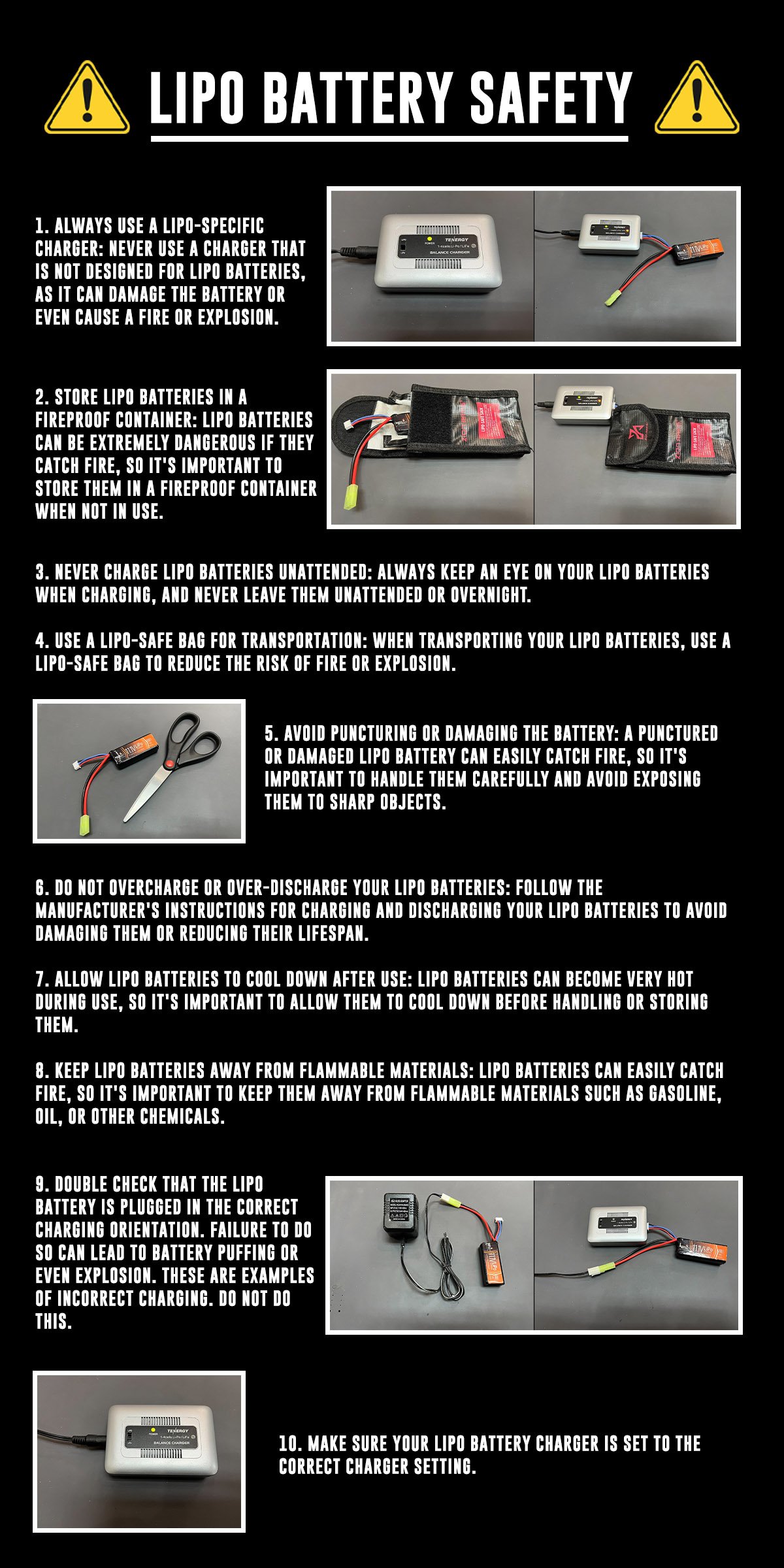 LIPO Battery Safety information image