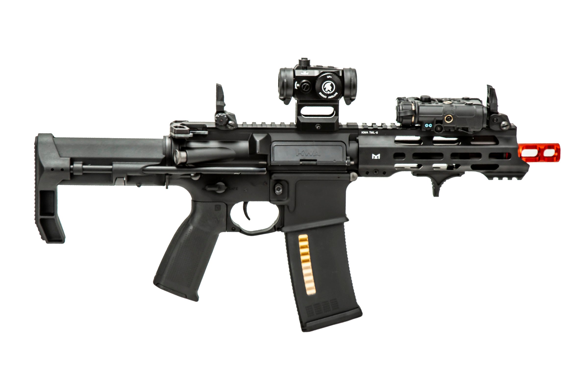 Kwa Ronin T6 Aeg Airsoft Rifle Field Ready Combo Black 0748