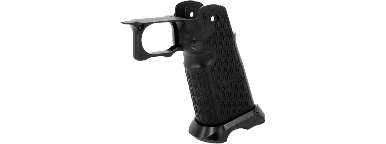 Airsoft Masterpiece Aluminum Grip For Hi-capa Type 20 Stac Style ( Black )