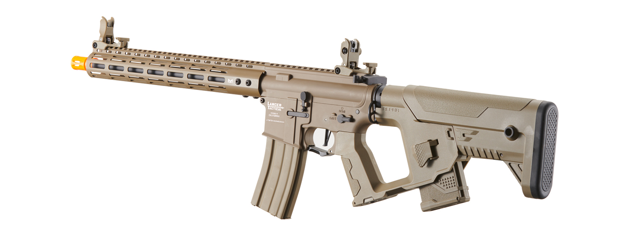 Lancer Tactical Archon M Lok Proline Series Gen M Airsoft Rifle W Alpha Stock Tan