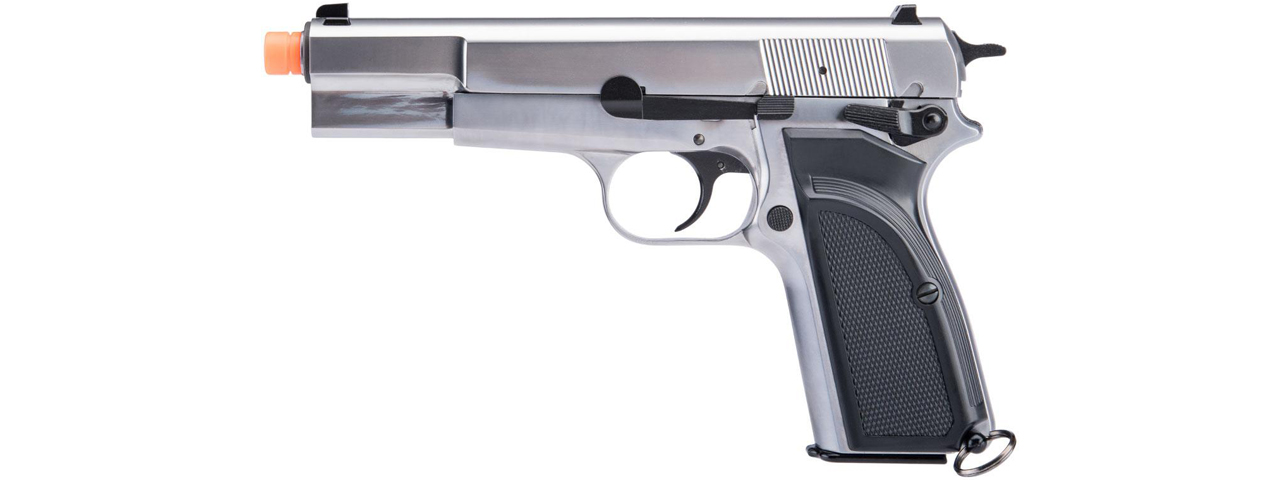 WE Tech Hi-Power Browning MK3 GBB Airsoft Pistol (Silver)