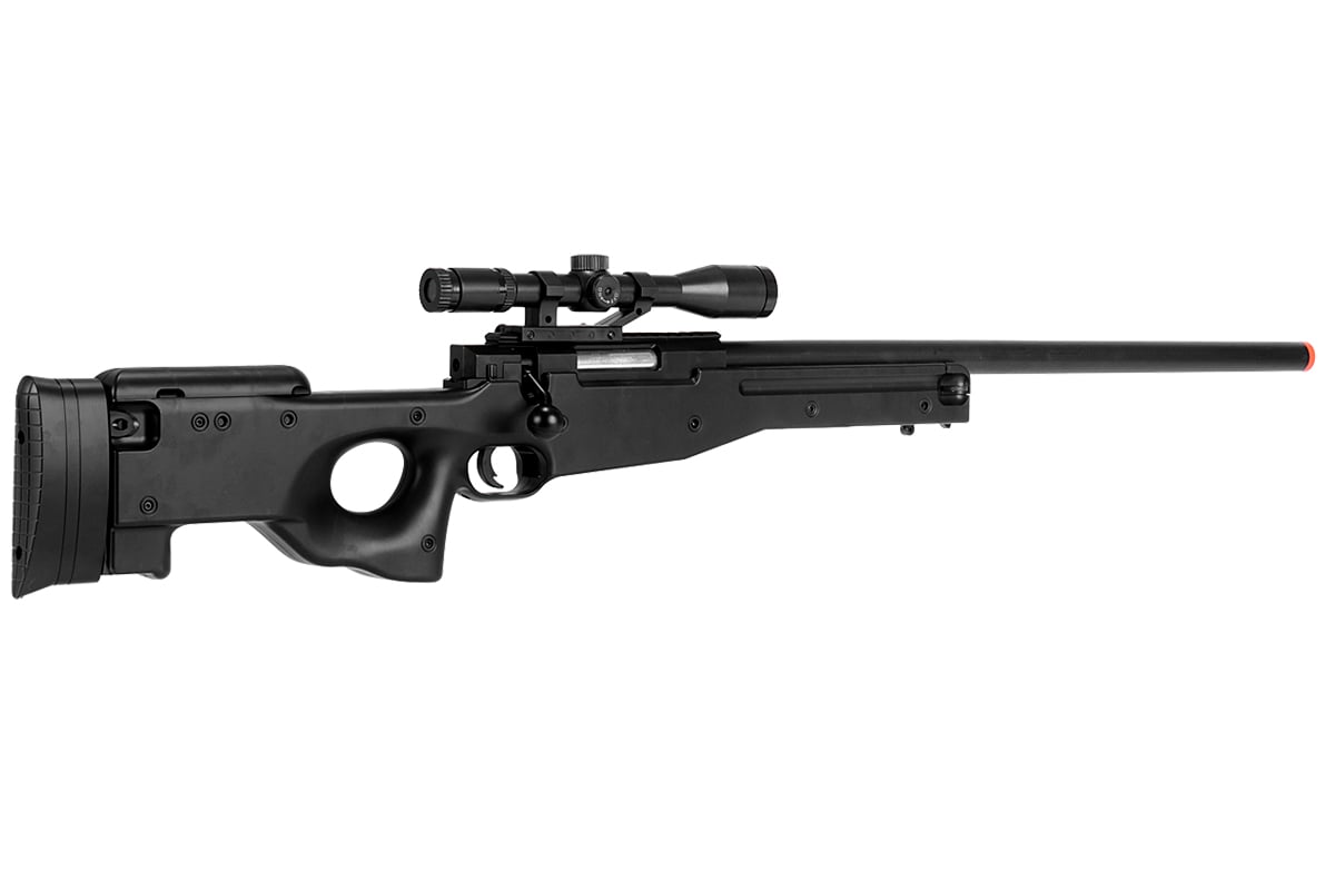 Crosman Gf529 Airsoft Sniper Rifle, Spring Powered - Black 7221706