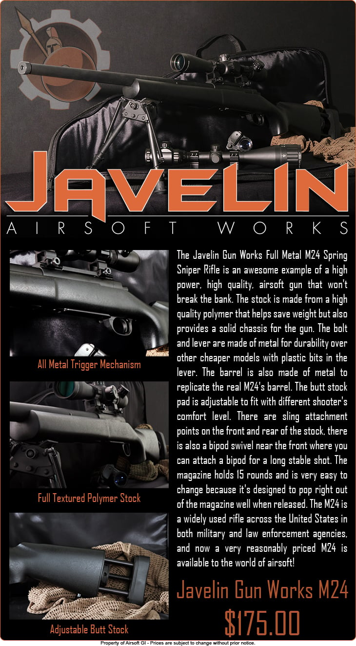 Javelin Gun Works M24 Sniper Rifle