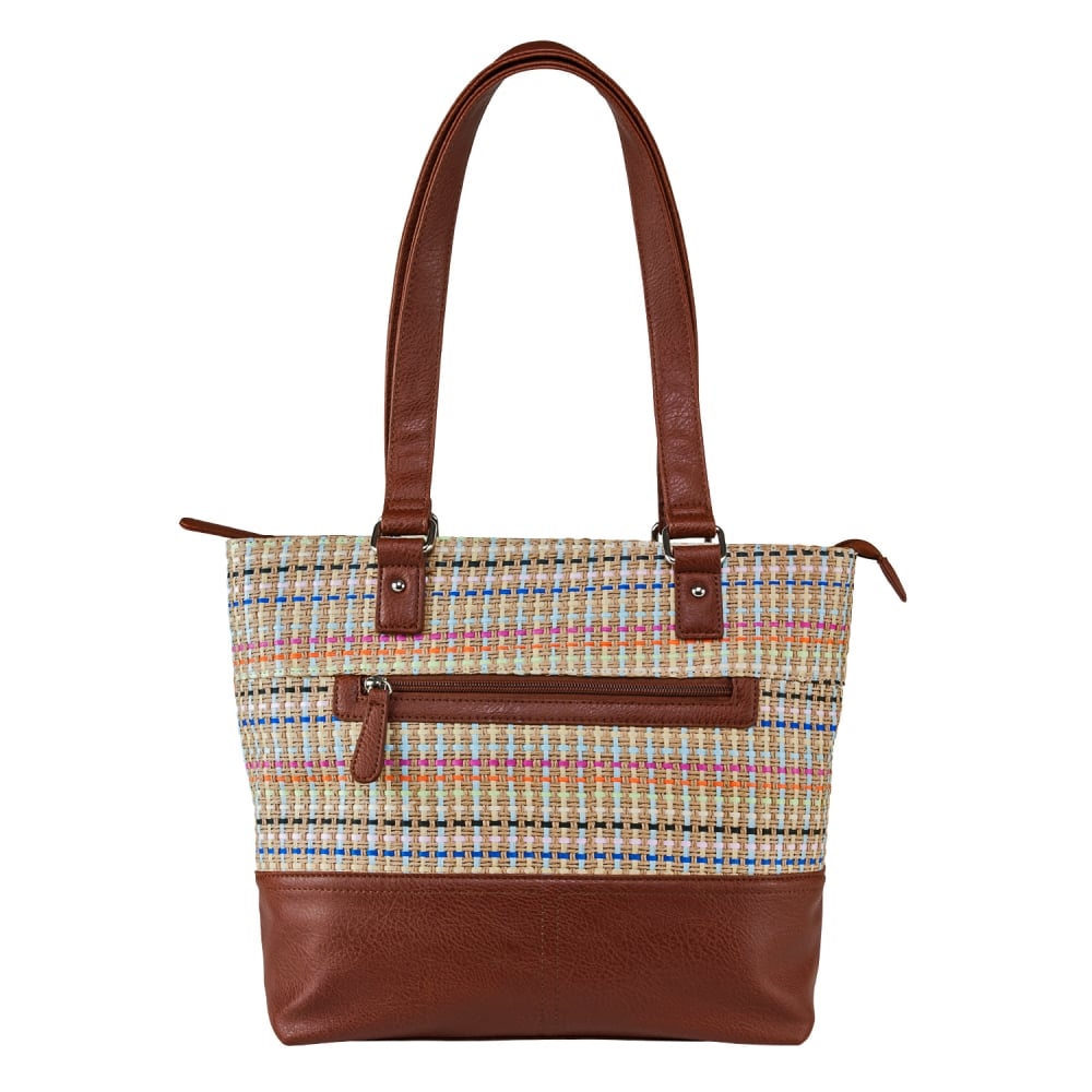 VISM Concealed Carry Woven Tote ( Brown )