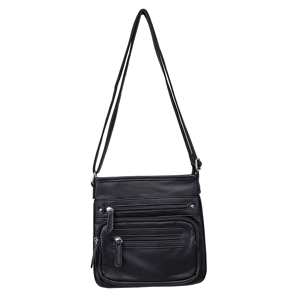 VISM Small Messenger Crossbody ( Black )