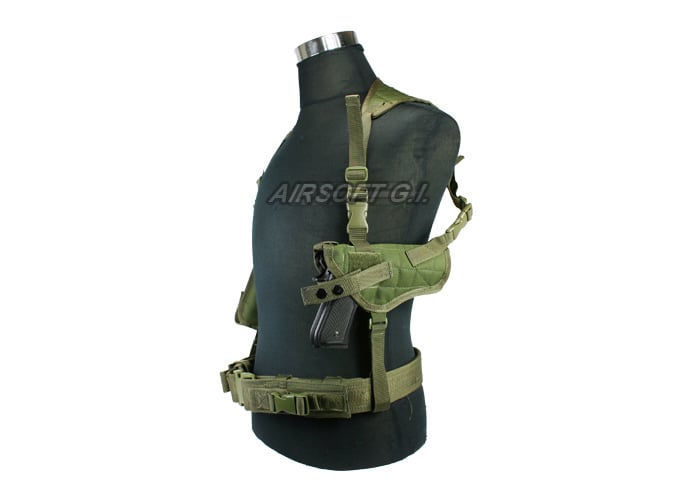  Shoulder Holster Xaegistac Airsoft Holsters General Vertical  Gun Holster Adjustable for Most Kinds of Pistols (Army Green) : Sports &  Outdoors