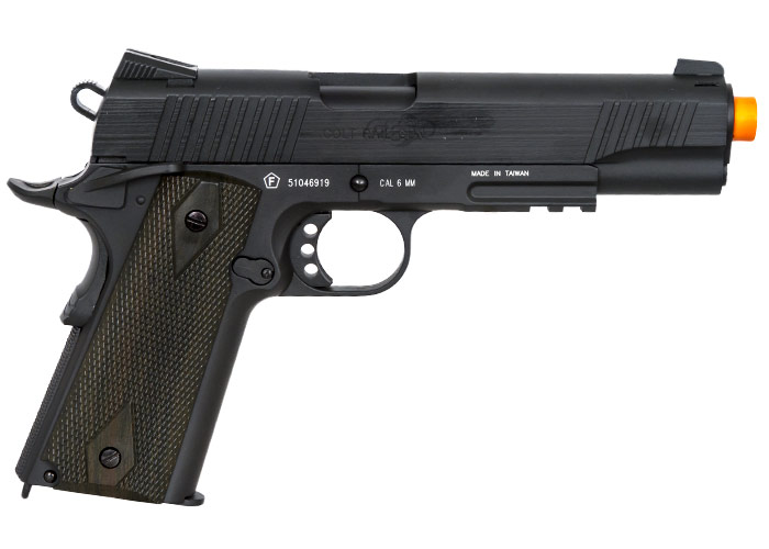 Colt 1911 Rail Gun Blowback Co2 Airsoft Pistol Black 0524