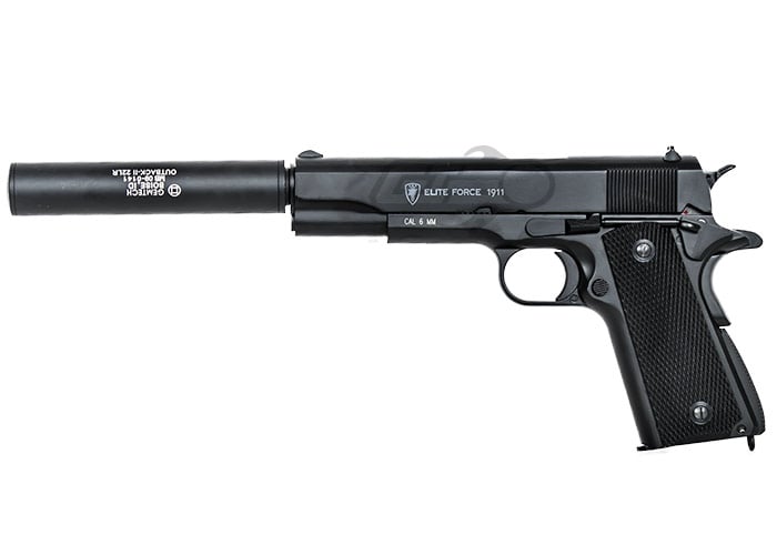  Evike Airsoft - Win Gun Airsoft 1911A1 CO2 Blowback Airsoft  Pistol - Black : Sports & Outdoors