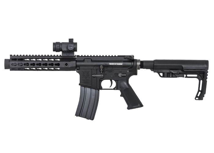 Classic Army MK16 9.5 Full Metal M4 ECS AEG Airsoft Gun Field Ready Combo  V2 (Black)