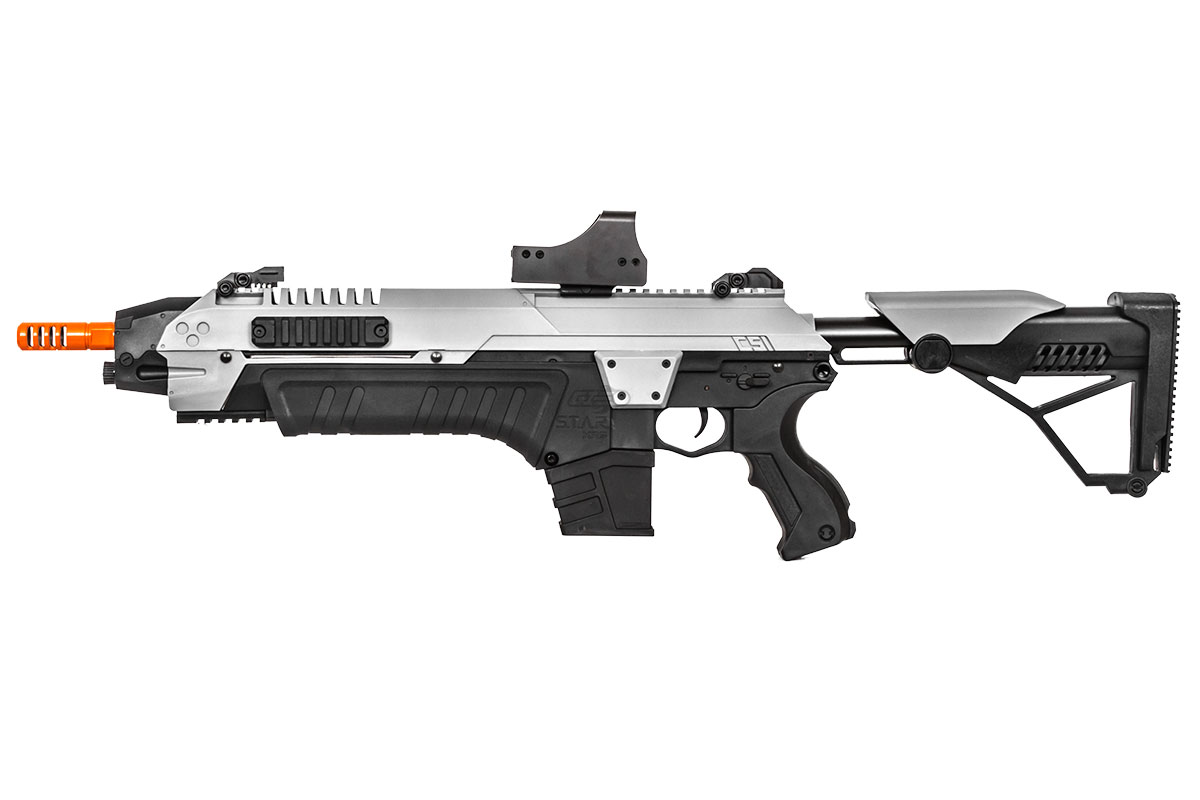 CSI S.T.A.R XR5 Advanced Main Battle M4 Carbine AEG Airsoft Rifle ( Black /  White )