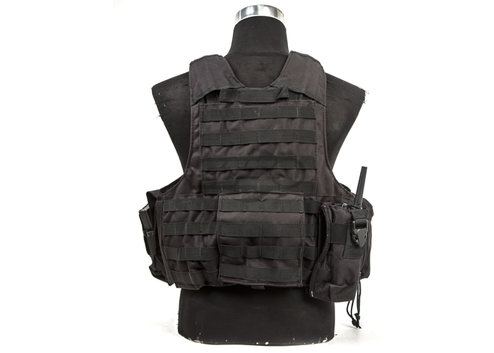 Lancer Tactical Strike Plate Carrier Vest ( Black )