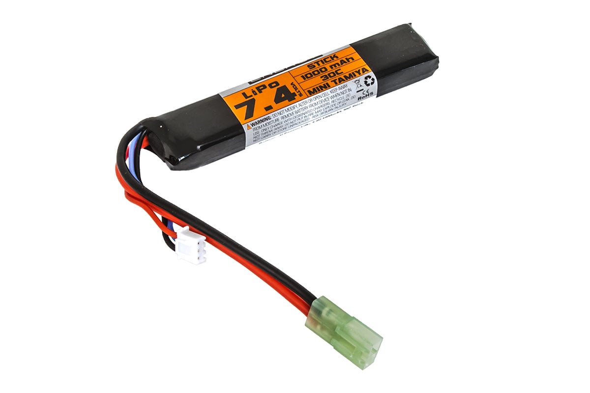 2 sticks batterie Lipo 2S 7.4V 1000mAh 25C