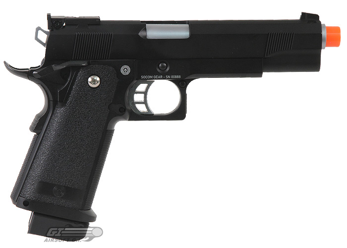 SOCOM Gear Black Ops 1911 GBB Airsoft Pistol ( Black )