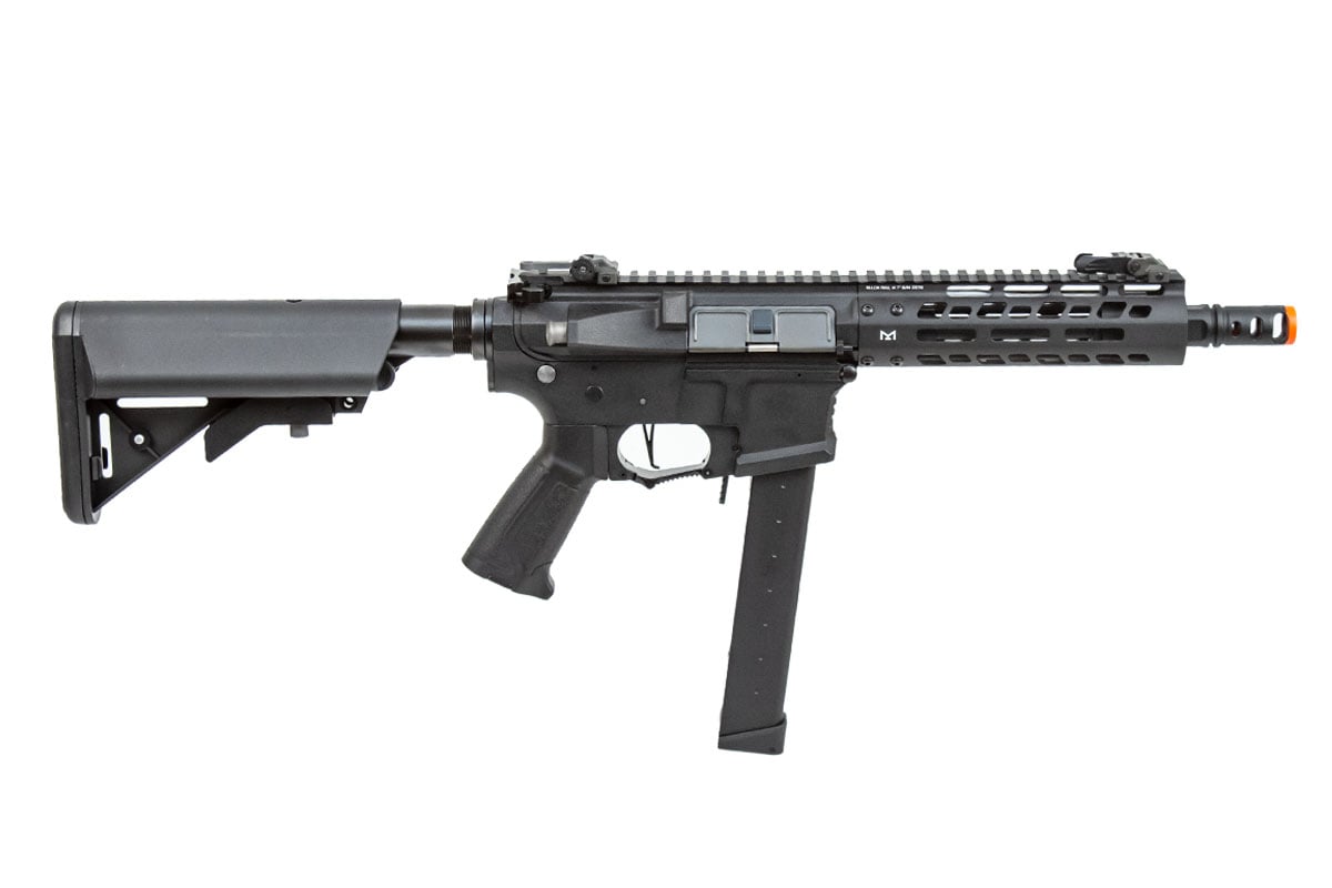 G&G CM16 PCC9 CQB AEG Carbine Airsoft Rifle ( Black )