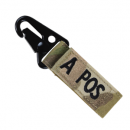 Condor Outdoor AB Positive Blood Type Key Chain (Multicam)