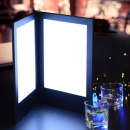 8-1/2" x 11" 2-Panel Folding LED Backlit Illuminated Menu Cover