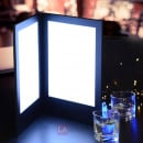 8-1/2" x 14" 2-Panel Folding Illuminated LED Backlit Menu Cover