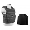 VISM Expert Plate Carrier With 10"X12' Level IIIA Shooter's Cut Hard Ballistic Plates (Grey)