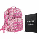 VISM Tactical Backpack with 10X12 Soft Ballistic Panel (Pink Camo)