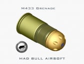 Madbull M433 48 rd. HEDP BB Grenade Shell (Black/Yellow)