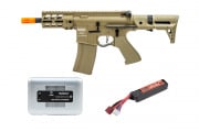 Charged Up Player Package #19 ft. Lancer Tactical Gen 2 Proline ETC & Full Metal Enforcer Battle Hawk 4" PDW AEG Airsoft Rifle (