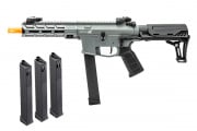 PCC Magazine Combo #14 w/ Lancer Tactical Gen 2 9mm Battle X CQB Carbine Airsoft AEG (Grey)