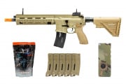 Milsim Starter Package #6 w/ Elite Force HK 416A5 Competition Airsoft Rifle AEG (Tan)