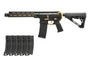 Zion Arms R15 AEG Airsoft Rifle Magazine Combo #3 (Black/Gold)