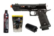 Taran Tactical Innovations JW4 Combat Master Pit Viper 2011 Hi-Capa Gas Blowback Airsoft Gun Field Ready Combo V2