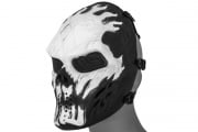 Emerson Villain Mesh Face Mask (White Flames)