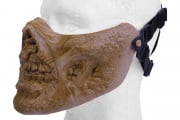 Emerson Half Face Zombie Skull Mask (Dried Bone)