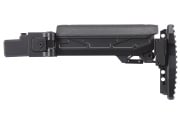 Atlas Custom Works Folding Telescopic Buttstock w/ Cheek Riser for GHK AKM V2 GBB Airsoft Rifle (Black)