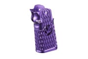 Atlas Custom Works CNC Aluminum Type 6 Grip for TM Marui Hi-Capa GBB Airsoft Pistols (Purple)