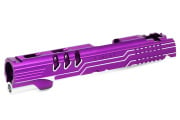 Airsoft Masterpiece "Limcat Protector" Slide for 5.1 Hi-Capa GBB Airsoft Pistols (Purple & Silver)