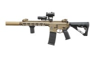 Lancer Tactical Gen 3 Hellion M-LOK 10" Airsoft M4 AEG Field Ready Combo V3 (Tan)