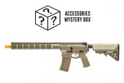 Mayo Gang Accessories Mystery Box Airsoft Combo #14 w/ Lancer Tactical Archon 14" M-LOK Full Metal M4 Airsoft Rifle AEG (Tan)
