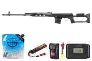 LCT SVD Dragunov AEG Airsoft Rifle Battery & Charger Combo LCT SVD Dragunov AEG Airsoft Rifle Battery & Charger Combo