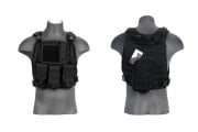 Lancer Tactical Molle Plate Carrier Vest (Black)