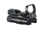 Lancer Tactical 4-Reticle Red/Green Dot Reflect Sight with Green Laser (Black)