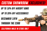 AIRSOFT GI STORE WIDE DISCOUNTS - UP TO 20% OFF 12/19 - 12/23/2022