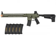 Krytac War Sport LVOA-C M4 Keymod Carbine AEG Airsoft Rifle w/ PTS EPM Magazines - 5 Pack (Foliage)