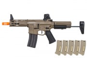 Krytac Trident MK2 M4 PDW AEG Airsoft Rifle w/ PTS EPM Magazines - 5 Pack (Flat Dark Earth)