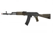 LCT Airsoft AK74M Carbine AEG Airsoft Rifle (Black/OD Green)
