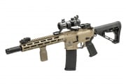 Lancer Tactical Gen 3 Hellion M-LOK 10" Airsoft M4 AEG with Delta Stock Field Ready Combo V2 (Tan)