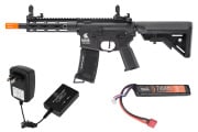 Lancer Tactical Gen 3 Hellion 7" M-LOK M4 AEG Airsoft Rifle Lipo Battery/Charger Package (Black)