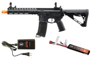 Lancer Tactical Gen 3 Archon 9" M-LOK M4 AEG Airsoft Rifle Lipo Battery/Charger Package (Black)