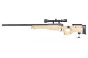 WELL MB08TA L96 AWP Bolt Action Airsoft Rifle With Folding Stock And Scope (Tan)